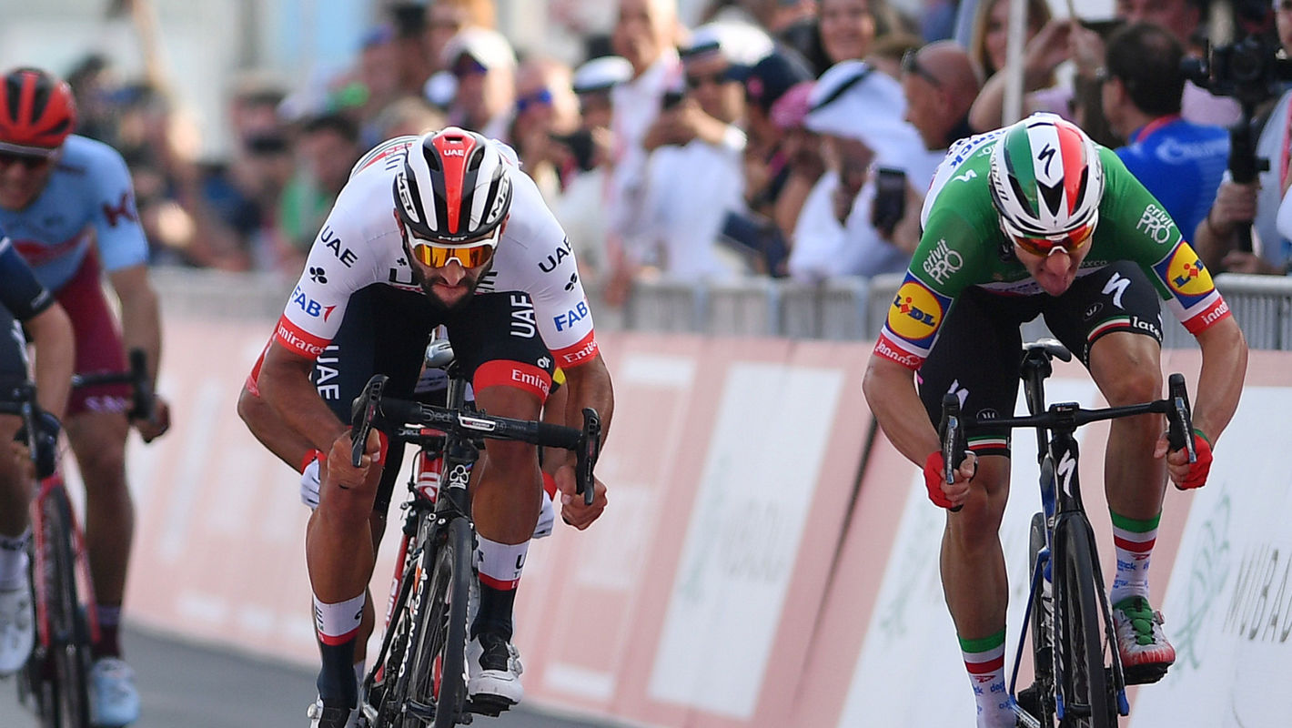 UAE Tour: Viviani takes second in Abu Dhabi