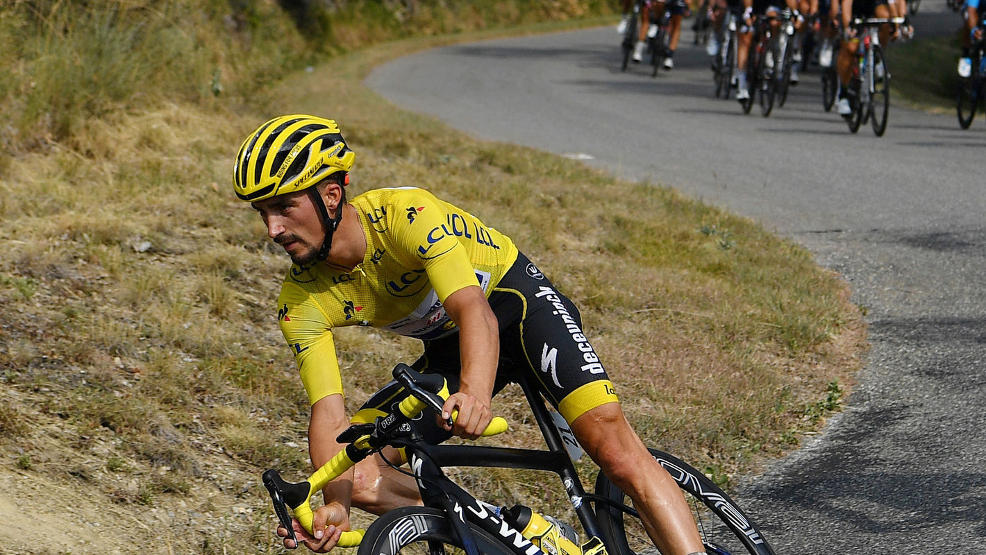 Tour de France: Heroic Alaphilippe defends yellow on first day in the Alps