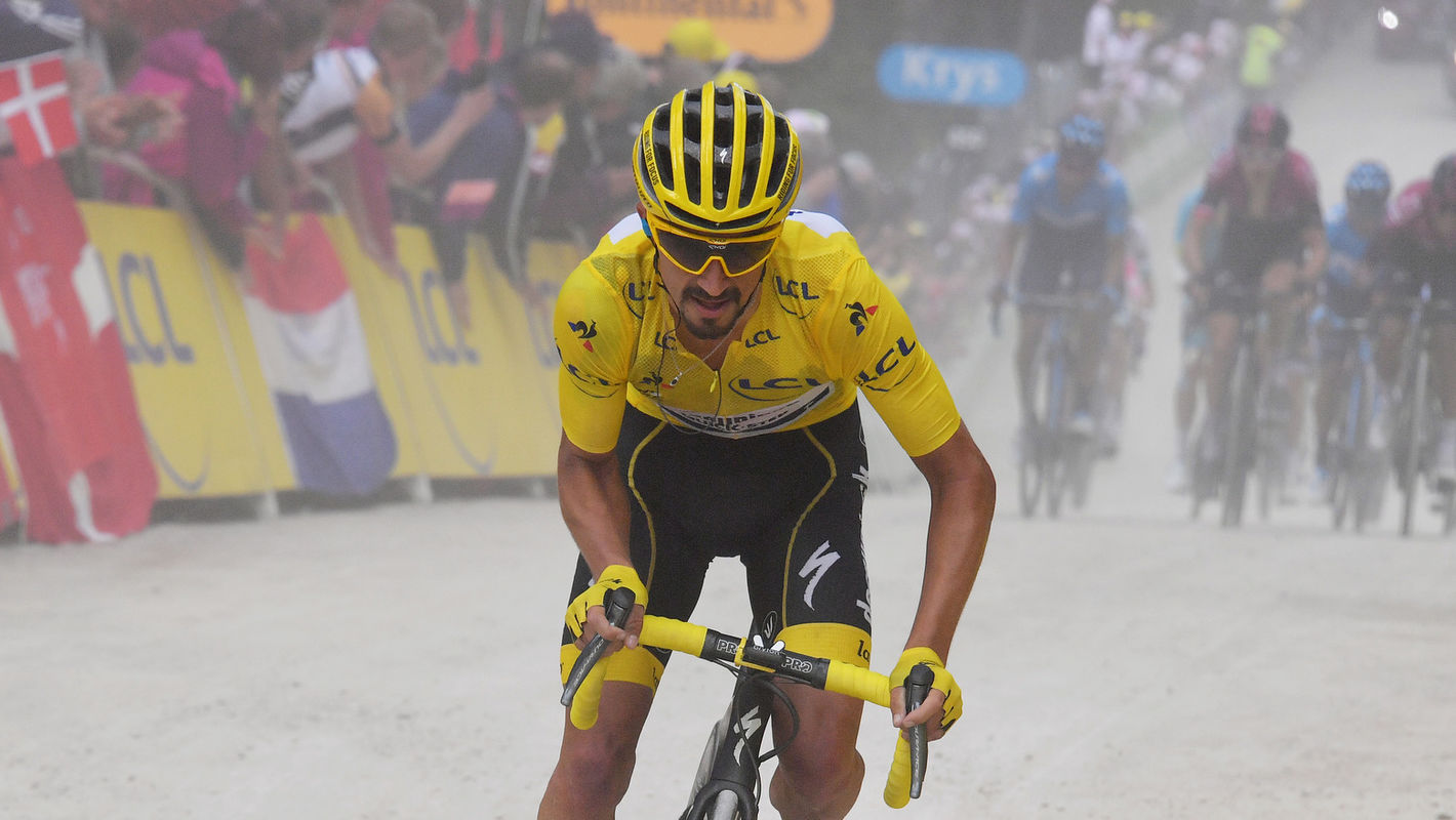 Tour de France: Alaphilippe shows panache on La Planche des Belles Filles