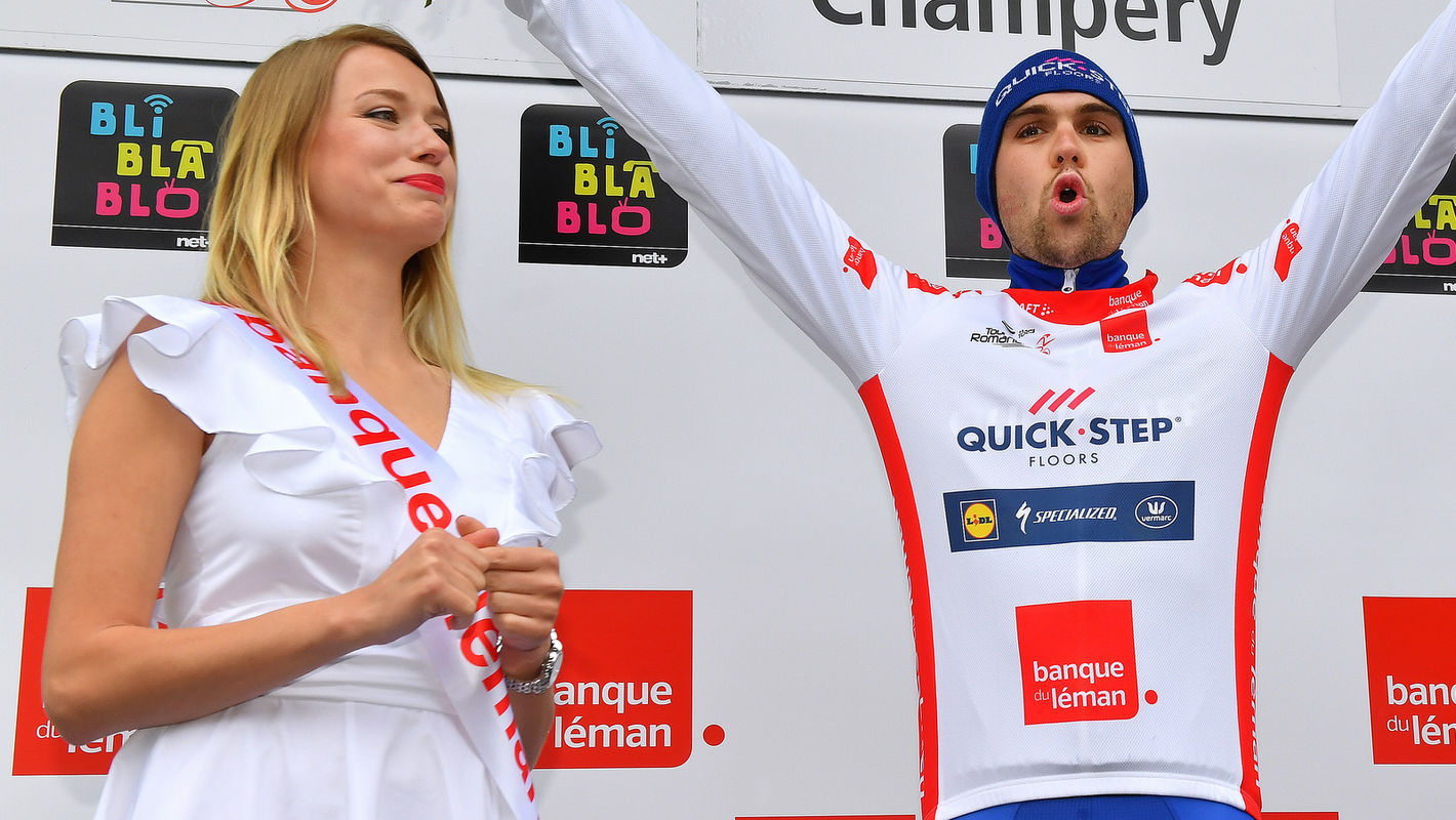 Max Schachmann dons white jersey at Romandie