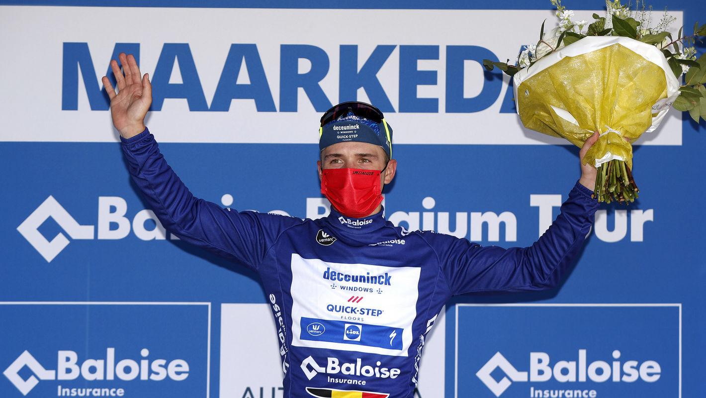 Evenepoel grijpt leiding Belgium Tour