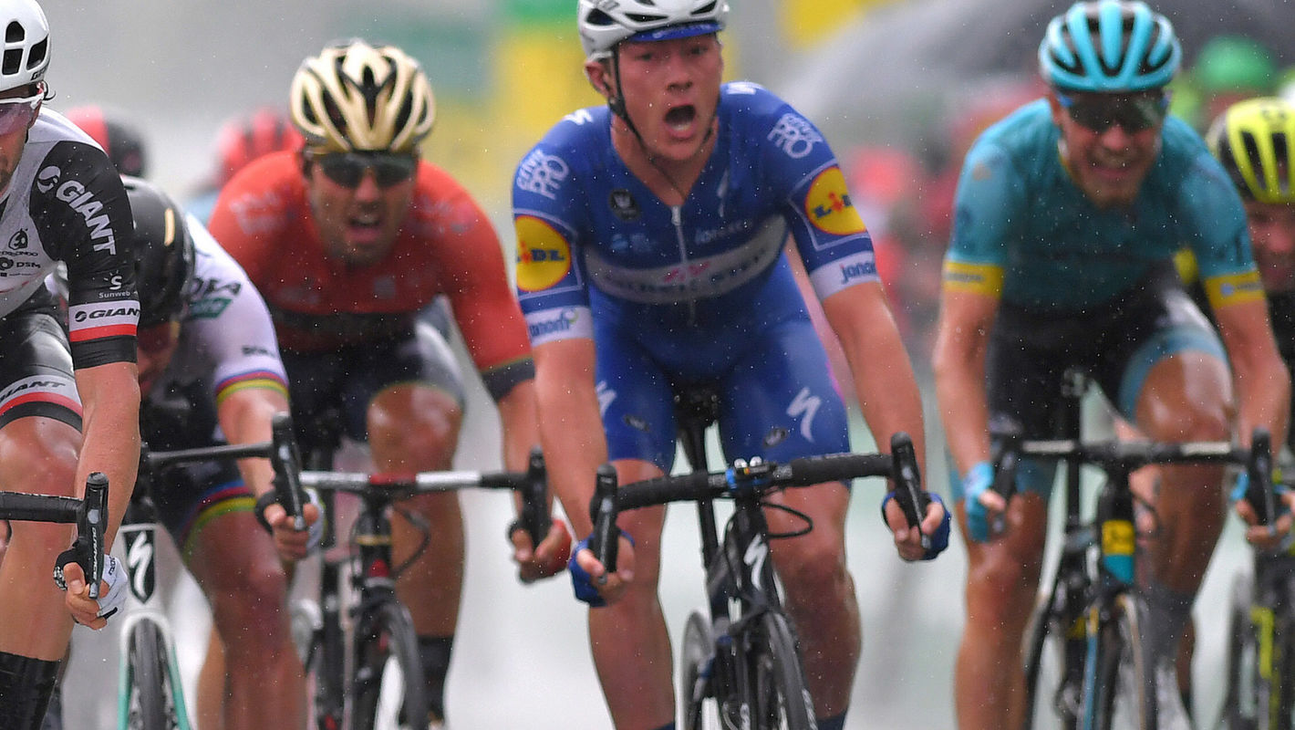 Lampaert carries the flag for Quick-Step Floors at the Tour de Suisse