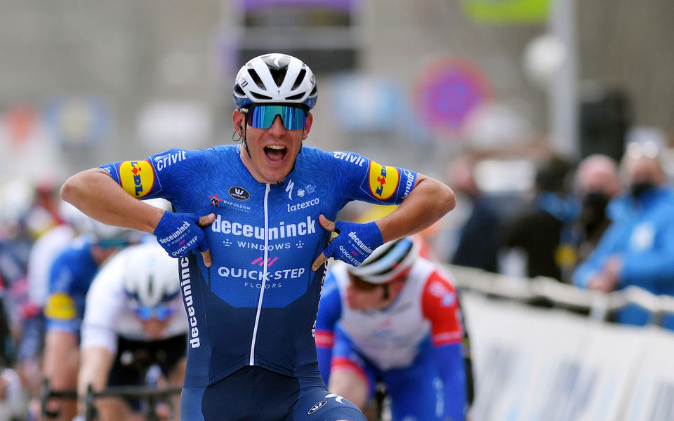 Davide Ballerini wins Omloop Het Nieuwsblad