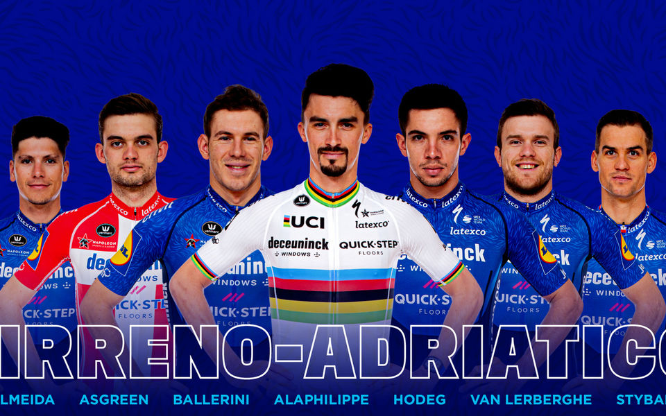 Deceuninck – Quick-Step to Tirreno-Adriatico