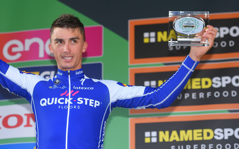 Alaphilippe rides to impressive second in Il Lombardia