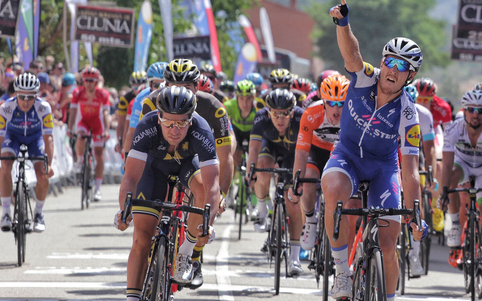 Birthday boy Trentin sprints to victory in Burgos