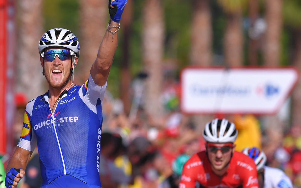 Matteo Trentin solos to victory in Primus Classic