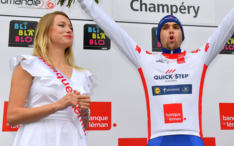 Max Schachmann dons white jersey at Romandie