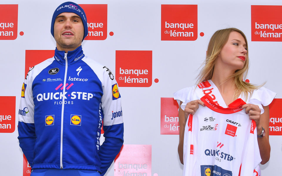 Wintry day at Tour de Romandie