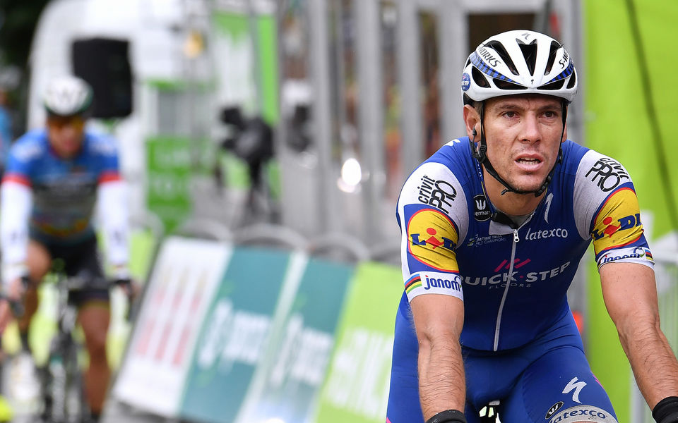 Gilbert takes second on the Muur van Geraardsbergen