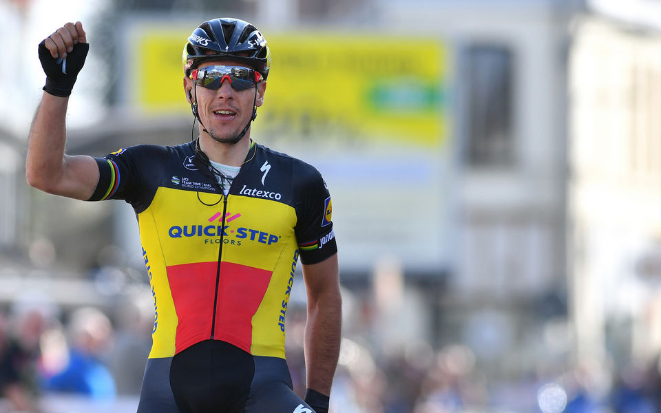 Philippe Gilbert solos to victory on De Panne opening day