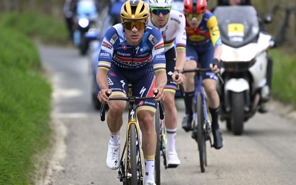 Evenepoel on the podium at Amstel Gold Race debut