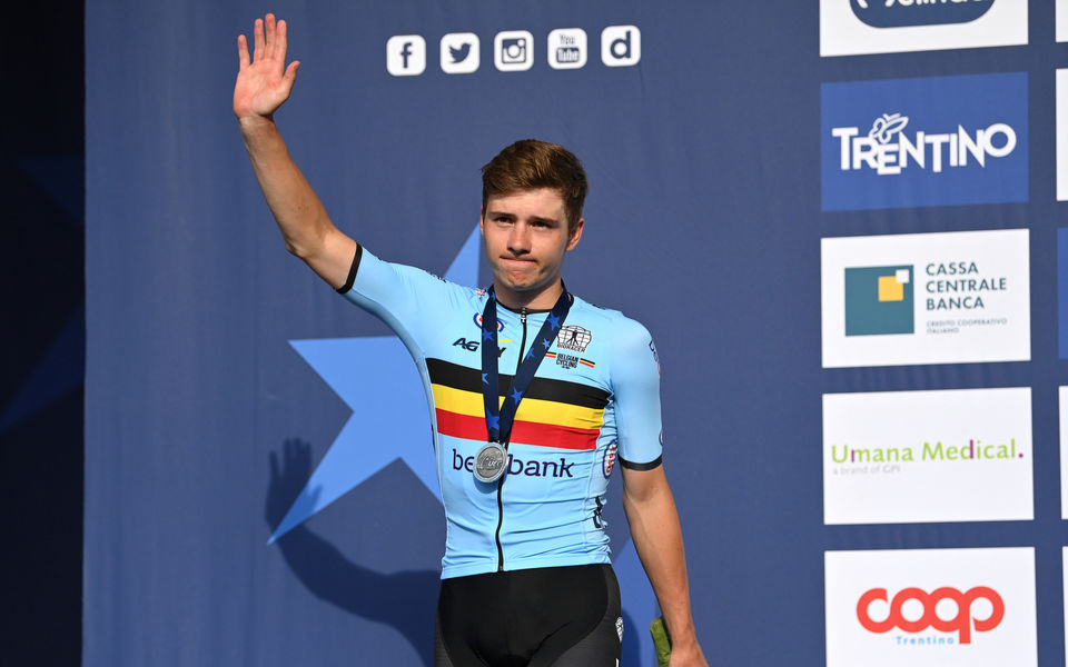 Evenepoel rijdt naar zilver op EK