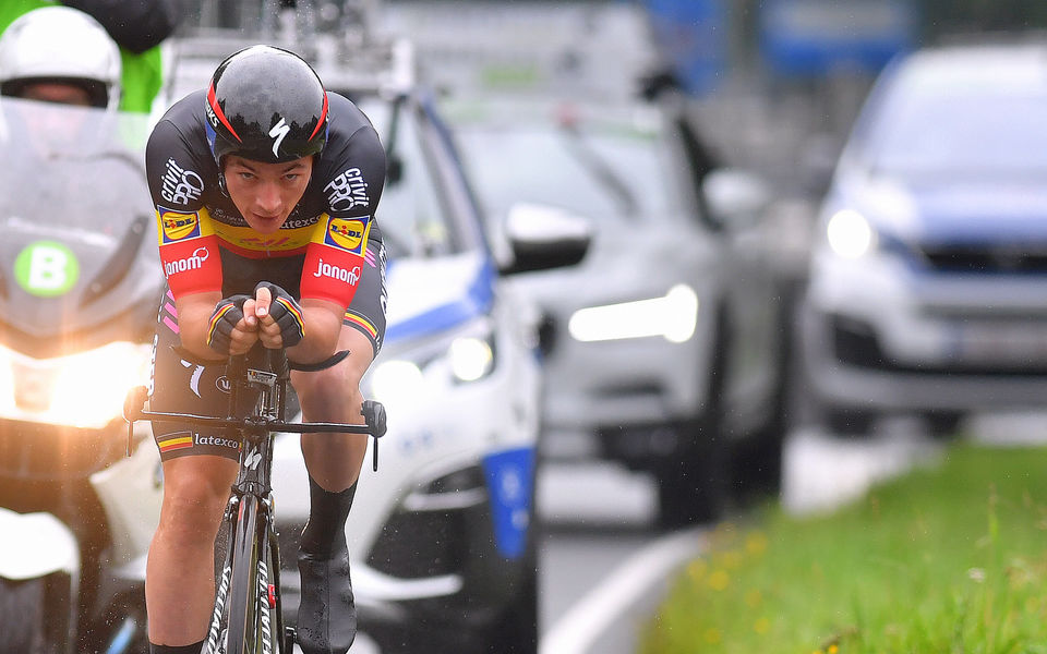 Strong effort of Lampaert in wet ITT
