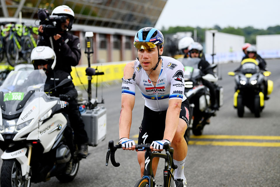 Tour de France: valpartij maakt einde aan kansen Jakobsen