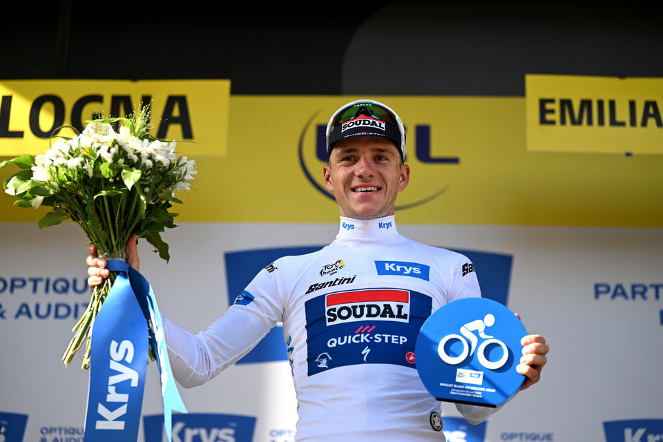 Tour de France: Evenepoel in het wit