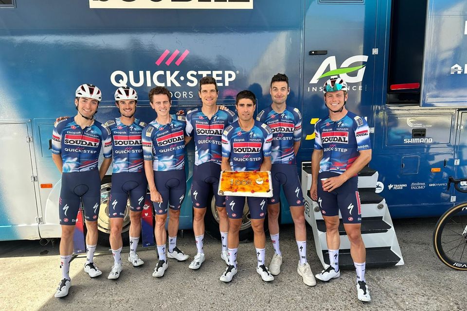 Mikel Landa viert 1000 koersdagen tijdens Vuelta a Burgos